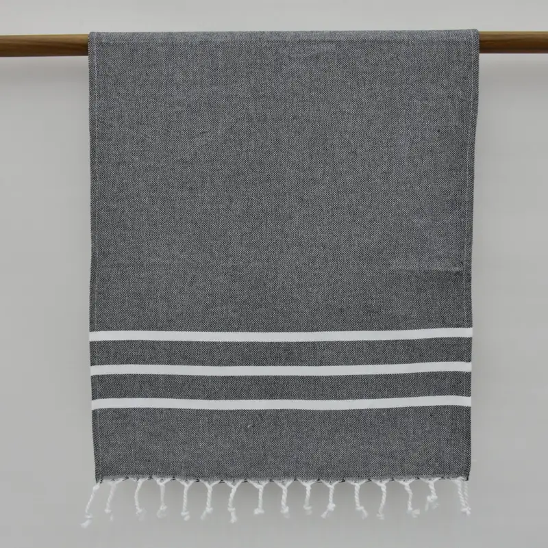 Wedding Gift Kitchen Towel, Monogram Hand Towel, Monogram Kitchen Towel, Bachelor Party Favors, 40x18 Cotton Striped Towel, Bridesmaid Gifts - 4