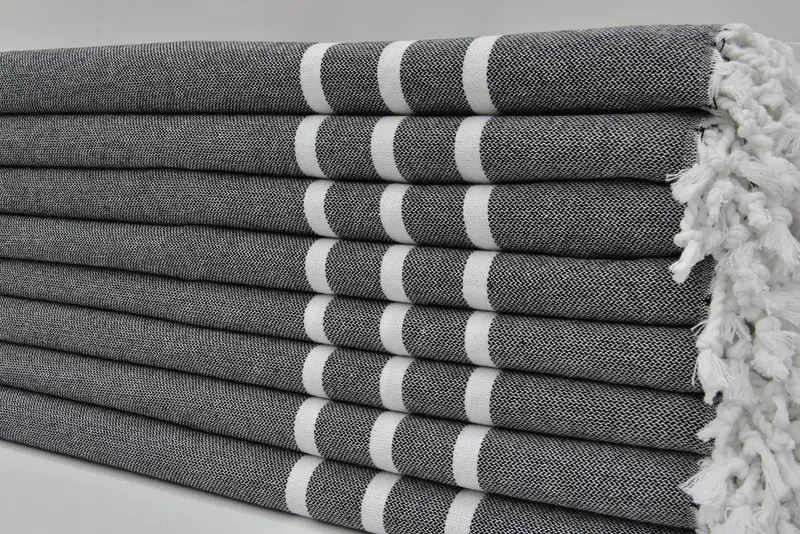 Wedding Gift Kitchen Towel, Monogram Hand Towel, Monogram Kitchen Towel, Bachelor Party Favors, 40x18 Cotton Striped Towel, Bridesmaid Gifts - 3