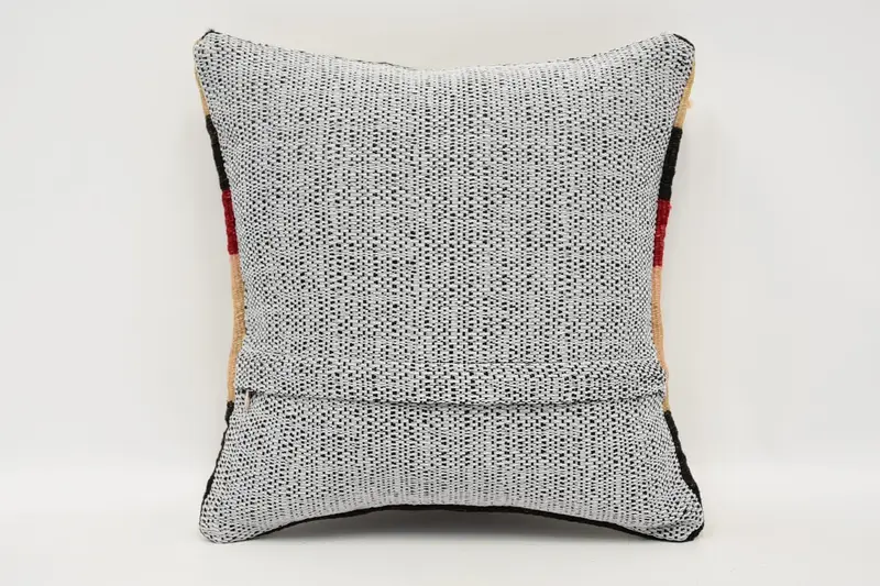 Nomadic Pillow Sham, Vintage Pillow, Turkish Kilim Pillow, Vintage Kilim Pillow, 12x12 Beige Cushion Case, Ethnic Throw Pillow Case, Pillow Sham - 6