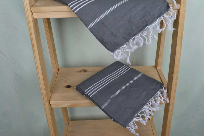 Wedding Gift For Bride, Beach Towel Bulk, Soft and absorbent Turkish towel, Turkish Towel Beach, 70x40 Cotton Striped Towel, Wedding Favors - 5