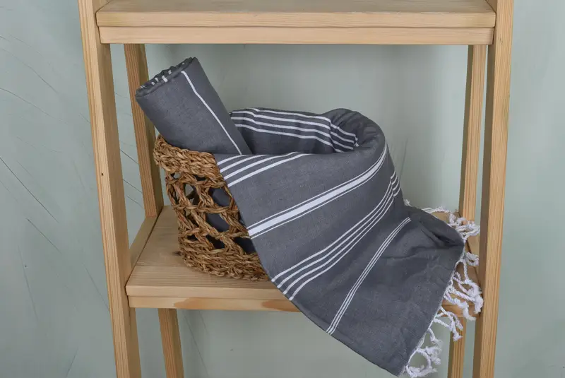 Wedding Gift For Bride, Beach Towel Bulk, Soft and absorbent Turkish towel, Turkish Towel Beach, 70x40 Cotton Striped Towel, Wedding Favors - 4