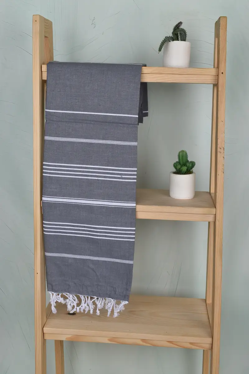 Wedding Gift For Bride, Beach Towel Bulk, Soft and absorbent Turkish towel, Turkish Towel Beach, 70x40 Cotton Striped Towel, Wedding Favors - 8