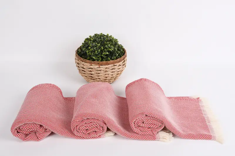 Holiday Towel, Fouta towel, Bachelorette Party Gift, Gift Towel, 70x36 Cotton Striped Towel, Fringed Turkish towel for poolside, Home Decor Gifts - 8