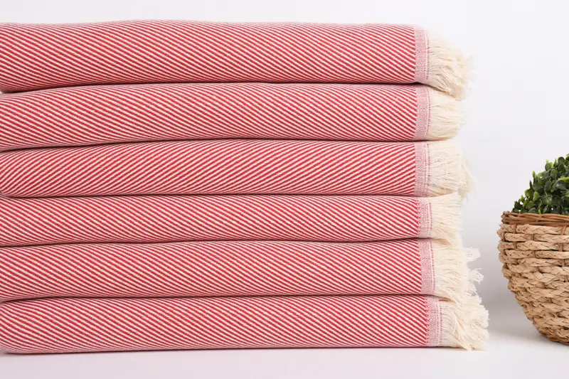 Holiday Towel, Fouta towel, Bachelorette Party Gift, Gift Towel, 70x36 Cotton Striped Towel, Fringed Turkish towel for poolside, Home Decor Gifts - 2