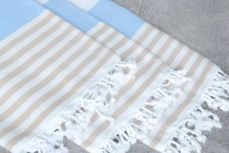 Bridesmaid Gifts Personalized, Bachelorette Party Decorations, Monogrammed Beach Towel, 70x40 Cotton Striped Towel, Lightweight towel, Holiday Towel - 5