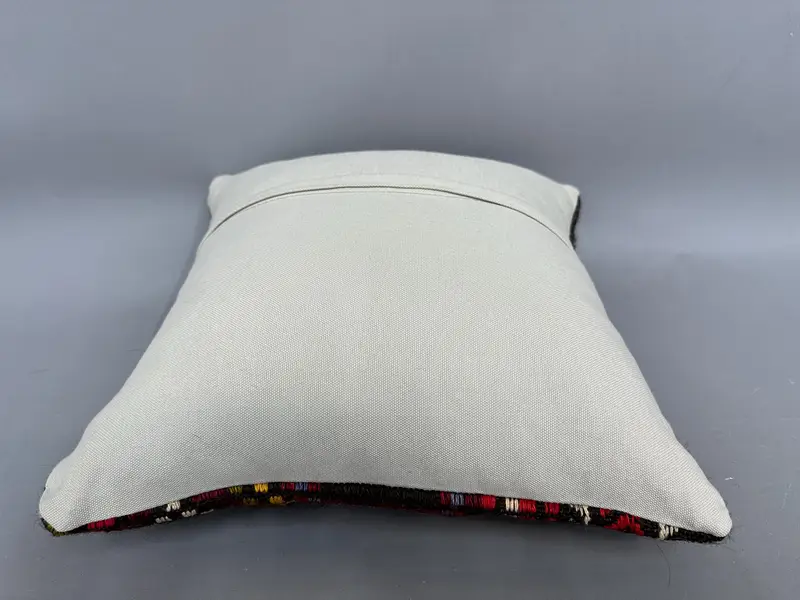 Indoor Pillow Sham, Bolster Throw Pillow Sham, 18x18 Red Pillow Case, Turkish Pillow, Gift Pillow, Interior Designer Pillow, Pillow - 7