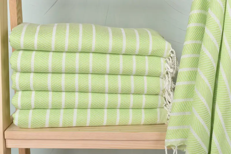 Personalised Gift, Organic towel, Gift For Him, Handmade Turkish hammam towel, 70x40 Bamboo Herringbone Towel, Absorbent Turkish towel, Pool Towels - 1