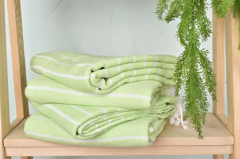 Personalised Gift, Organic towel, Gift For Him, Handmade Turkish hammam towel, 70x40 Bamboo Herringbone Towel, Absorbent Turkish towel, Pool Towels - 7