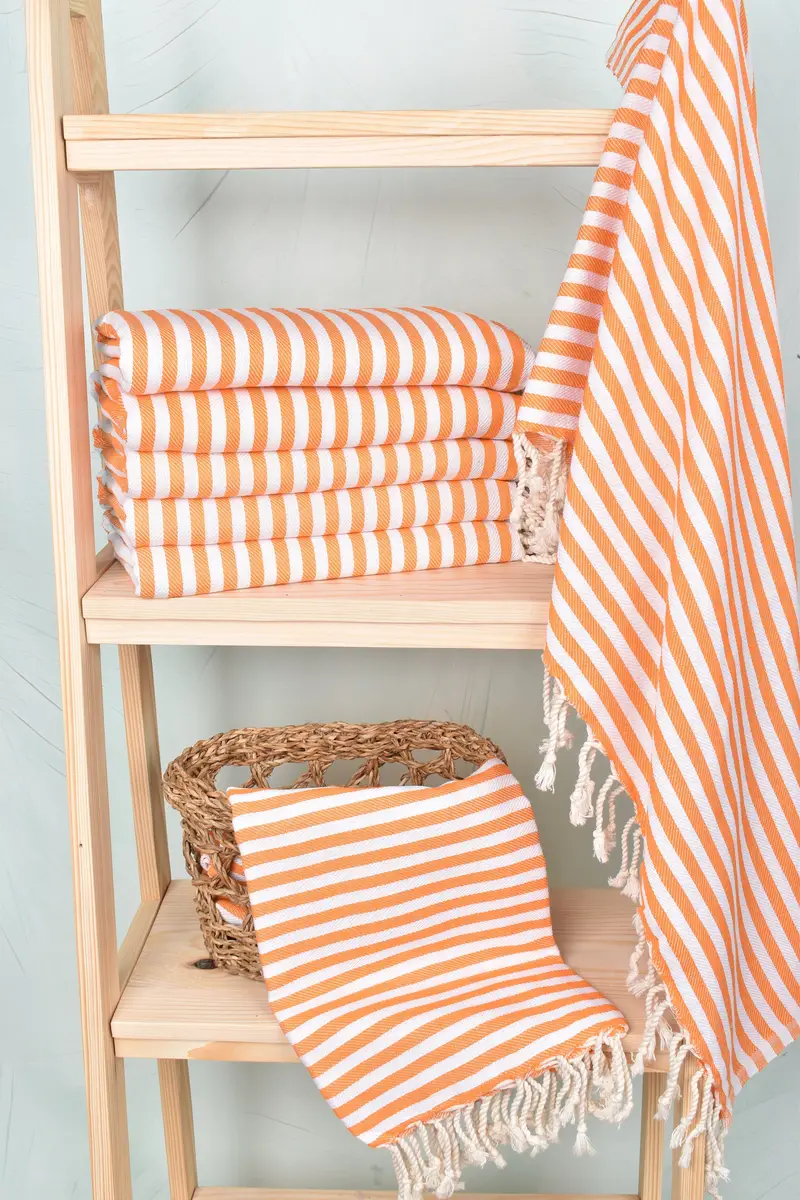 Soft towel, 70x40 Cotton Striped Towel, Turkish Beach Towel Bulk, Valentines Day Gift For Her, House Warming Gift, Travel towel, Custom Gift - 3