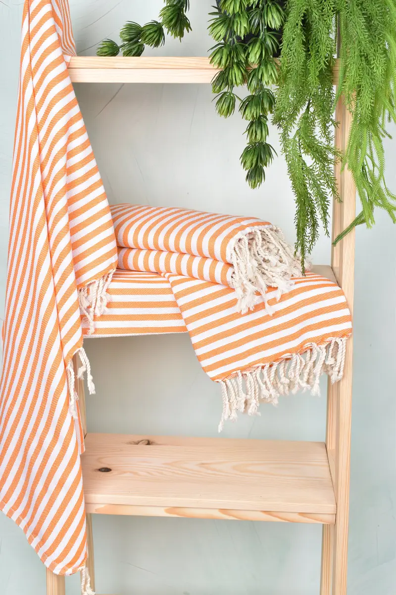 Soft towel, 70x40 Cotton Striped Towel, Turkish Beach Towel Bulk, Valentines Day Gift For Her, House Warming Gift, Travel towel, Custom Gift - 6