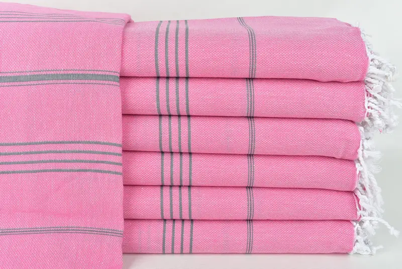 Best Friend Gift, Family Gift Basket, Best Friend Christmas Gift, Custom Beach Towel, Fouta towel, Custom Bath Towel, 70x40 Cotton Striped Towel - 1