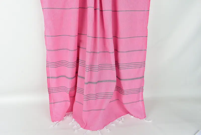 Best Friend Gift, Family Gift Basket, Best Friend Christmas Gift, Custom Beach Towel, Fouta towel, Custom Bath Towel, 70x40 Cotton Striped Towel - 8