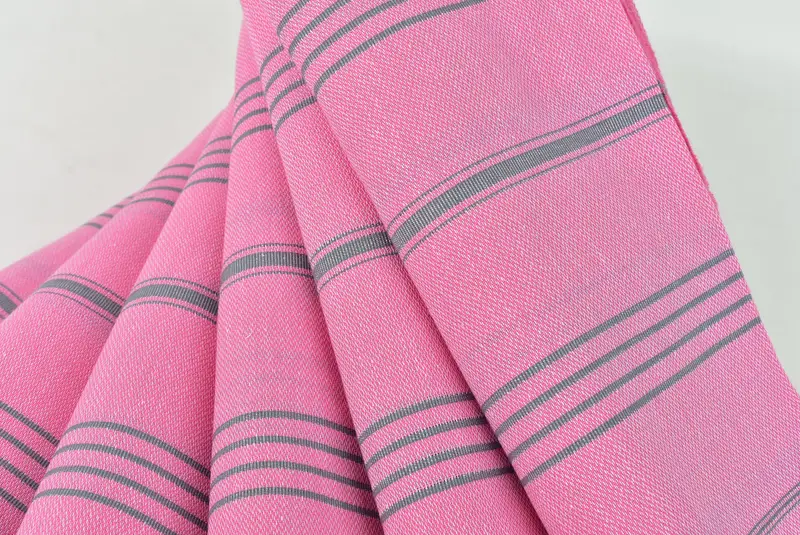 Best Friend Gift, Family Gift Basket, Best Friend Christmas Gift, Custom Beach Towel, Fouta towel, Custom Bath Towel, 70x40 Cotton Striped Towel - 5
