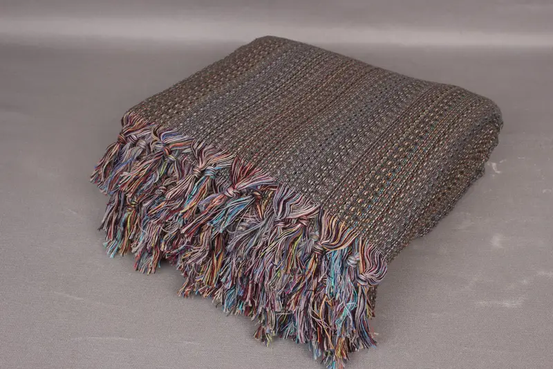 Woven Throw Blanket, Xmas Gifts, Tablecloth, 90x88 Cotton Colorful Diamond Towel, Custom Wedding Gifts, Beach Bachelorette Party Decorations - 4