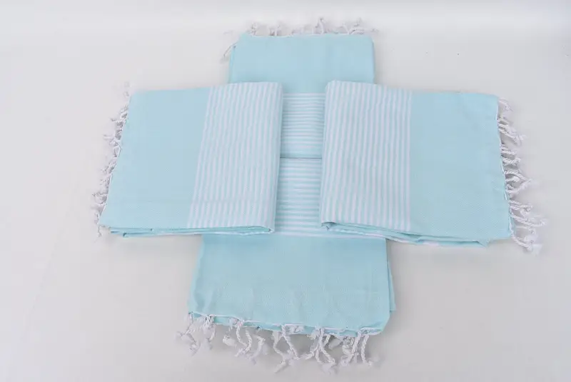 Embroidered Towel, Large Turkish Towel, 70x40 Cotton Striped Towel, Peshtemal, Monogram Turkish Towel, Custom Name Towel, Turkish bath towel for spa - 6