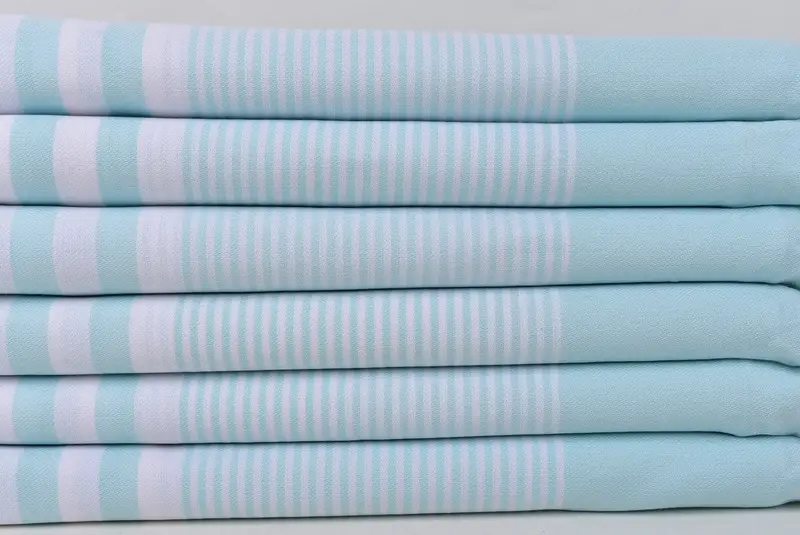 Embroidered Towel, Large Turkish Towel, 70x40 Cotton Striped Towel, Peshtemal, Monogram Turkish Towel, Custom Name Towel, Turkish bath towel for spa - 2