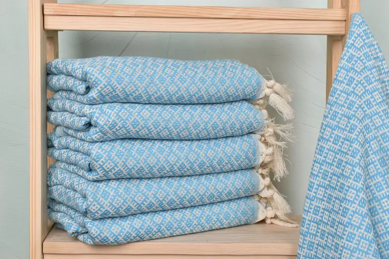 Quick-drying peshtemal towel for poolside, Bachelor Gifts, Gift For Bride, Organic Towel, Absorbent towel, Custom Gift, 70x40 Cotton Diamond Towel - 1