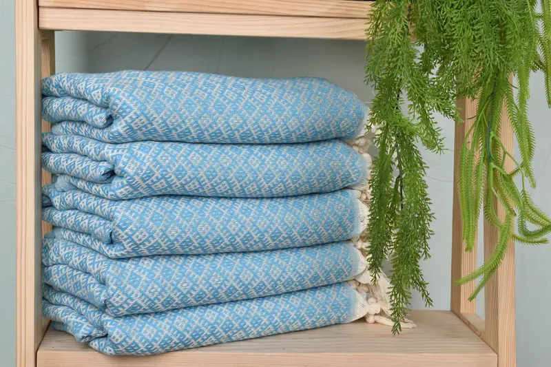 Quick-drying peshtemal towel for poolside, Bachelor Gifts, Gift For Bride, Organic Towel, Absorbent towel, Custom Gift, 70x40 Cotton Diamond Towel - 2
