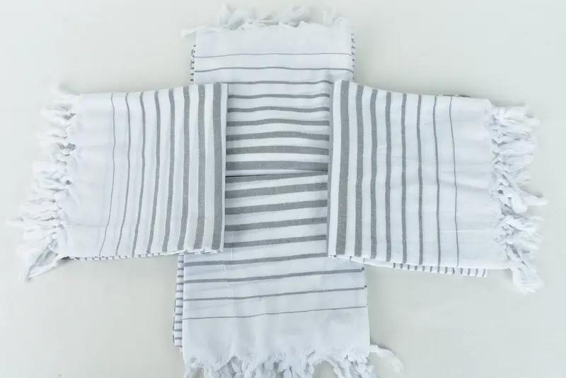 Anniversary Gift For Her, Turkish towel, Wedding Gifts Towel, Scarf Towel, 68x36 Cotton Striped Towel, Wedding Anniversary Gift, Bachelorette Gifts - 6
