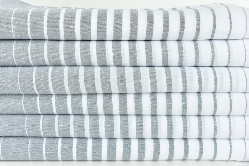 Anniversary Gift For Her, Turkish towel, Wedding Gifts Towel, Scarf Towel, 68x36 Cotton Striped Towel, Wedding Anniversary Gift, Bachelorette Gifts - 2