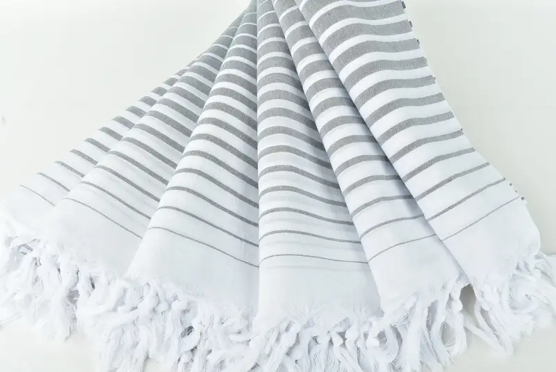 Anniversary Gift For Her, Turkish towel, Wedding Gifts Towel, Scarf Towel, 68x36 Cotton Striped Towel, Wedding Anniversary Gift, Bachelorette Gifts - 4
