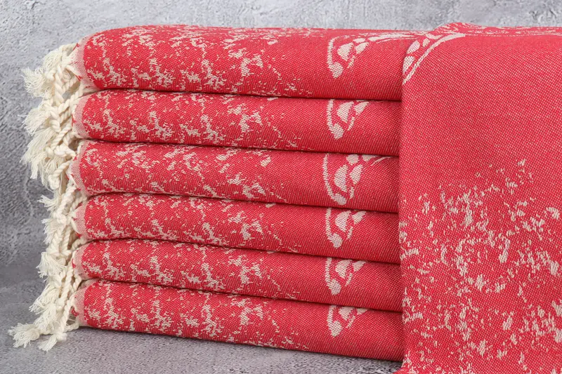 Summer Gift, 36x18 Cotton Carretta Patterned Towel, Summer Towel, Bridesmaid Gifts, Bridal Gifts, Personalized Gifts, Personalized Dish Towel - 2