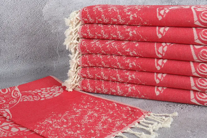 Summer Gift, 36x18 Cotton Carretta Patterned Towel, Summer Towel, Bridesmaid Gifts, Bridal Gifts, Personalized Gifts, Personalized Dish Towel - 3