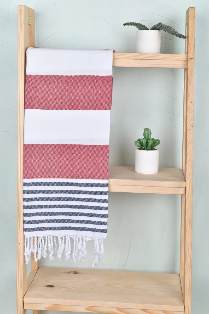 Gift For Her, Bachelor Gifts, 70x40 Cotton Striped Towel, Organic Turkish towel, Engagement Gift, Handmade Turkish bath towel for summer vacation - 8