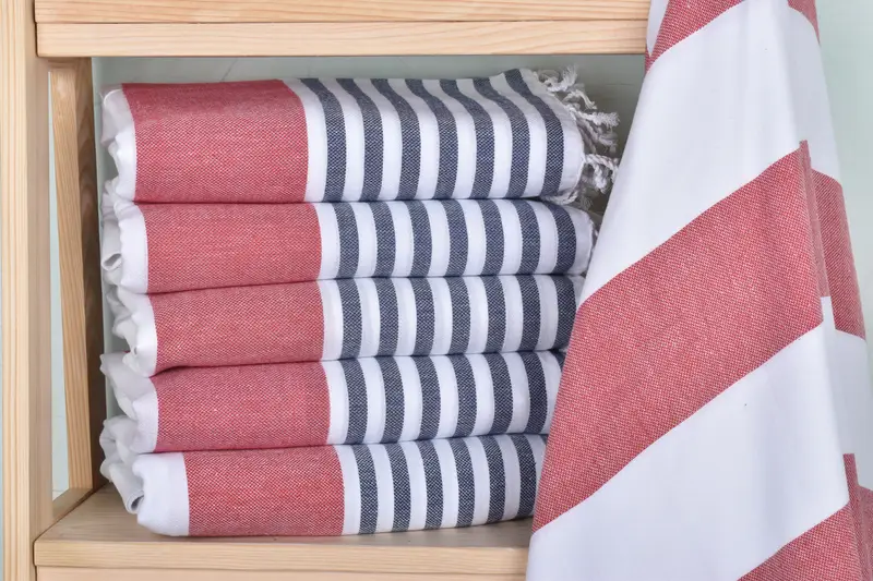 Gift For Her, Bachelor Gifts, 70x40 Cotton Striped Towel, Organic Turkish towel, Engagement Gift, Handmade Turkish bath towel for summer vacation - 2