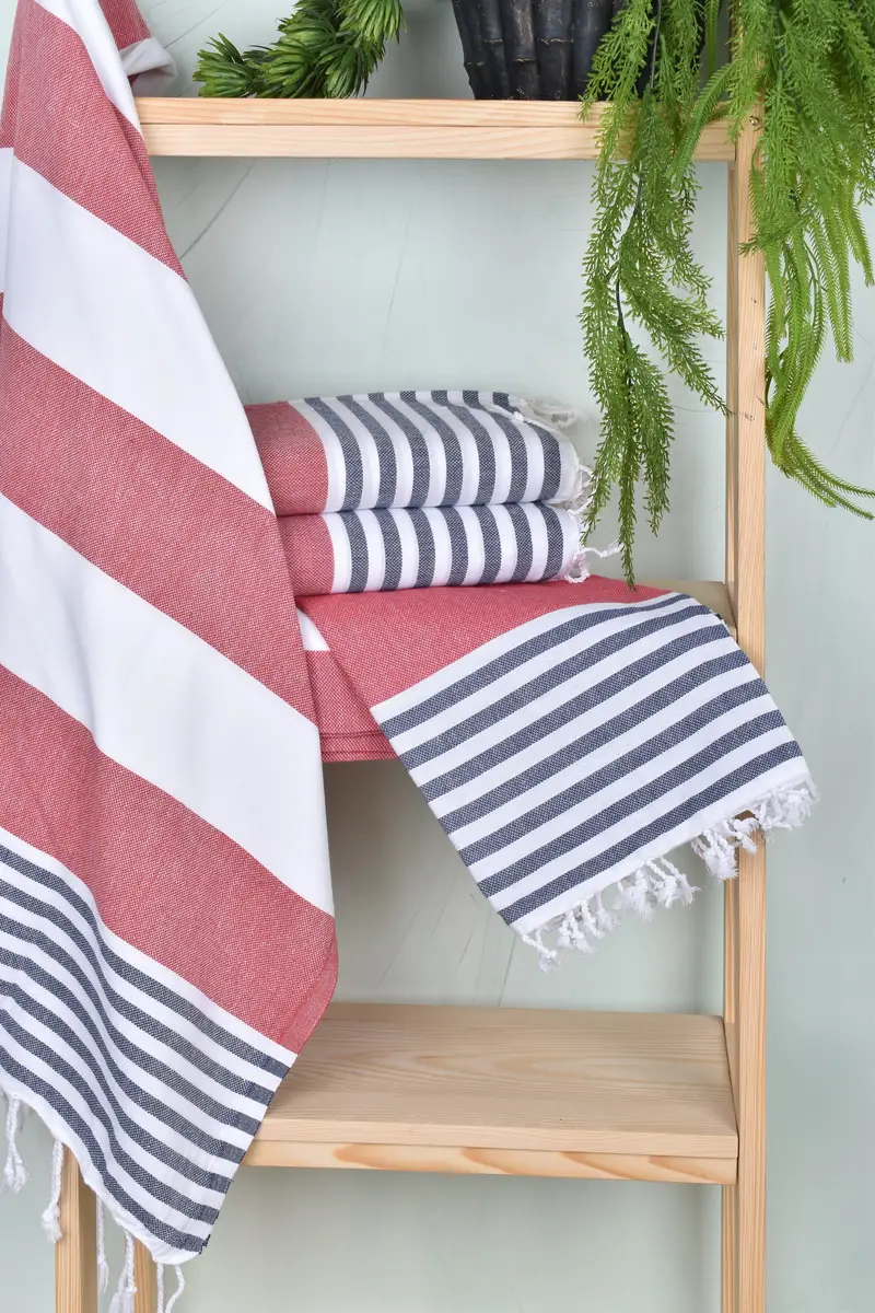 Gift For Her, Bachelor Gifts, 70x40 Cotton Striped Towel, Organic Turkish towel, Engagement Gift, Handmade Turkish bath towel for summer vacation - 6