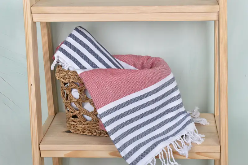Gift For Her, Bachelor Gifts, 70x40 Cotton Striped Towel, Organic Turkish towel, Engagement Gift, Handmade Turkish bath towel for summer vacation - 4