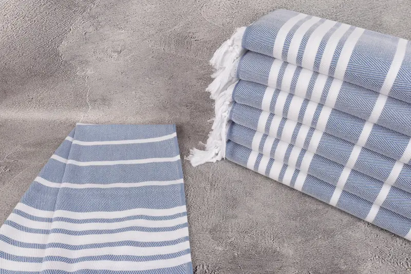 Personalized Hand Towel, Personalized Turkish Towel, Personalized Kitchen Towel, Turkish Tea Towel, 40x20 Cotton Zig zag Towel, Bridal Shower Favors - 2