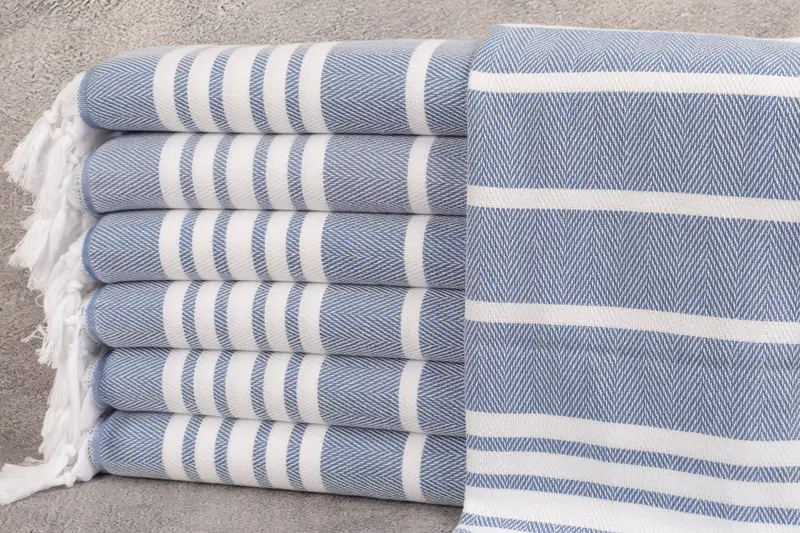 Personalized Hand Towel, Personalized Turkish Towel, Personalized Kitchen Towel, Turkish Tea Towel, 40x20 Cotton Zig zag Towel, Bridal Shower Favors - 1