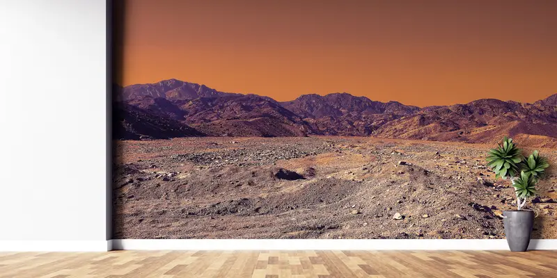 Bright Wall Paper,3d Wall Paper,View Wall Decor,Nature Wall Poster,Mountain Wall Painting,Paper Wall Art ,Deserted Field Wall Mural, - 6