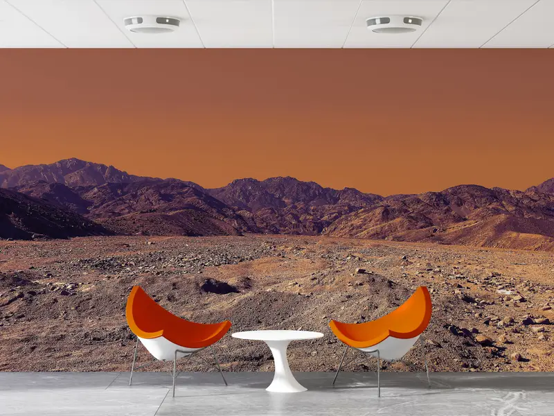 Bright Wall Paper,3d Wall Paper,View Wall Decor,Nature Wall Poster,Mountain Wall Painting,Paper Wall Art ,Deserted Field Wall Mural, - 8