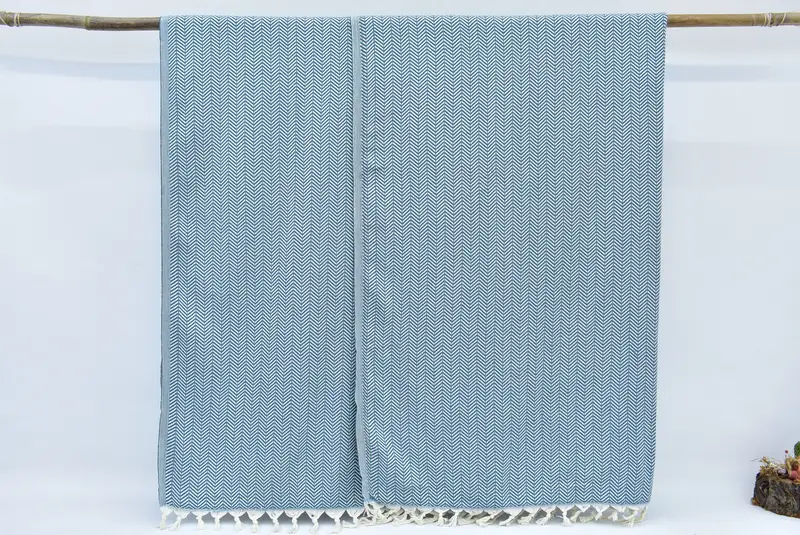 Decorative Blanket, Throw Blankets, Custom Wedding Gifts, Organic Beach Blanket, Bridesmaid Gifts, Turkish Blanket Throw, 92x76 Cotton Chevron Towel - 8
