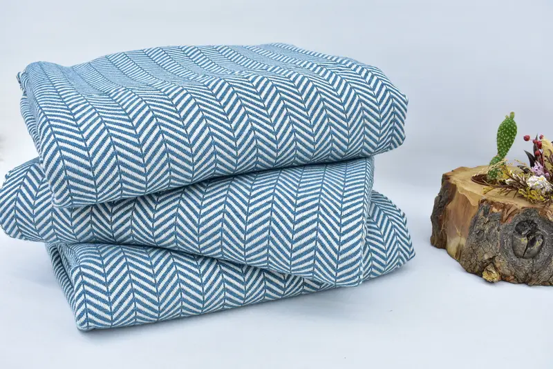 Decorative Blanket, Throw Blankets, Custom Wedding Gifts, Organic Beach Blanket, Bridesmaid Gifts, Turkish Blanket Throw, 92x76 Cotton Chevron Towel - 3
