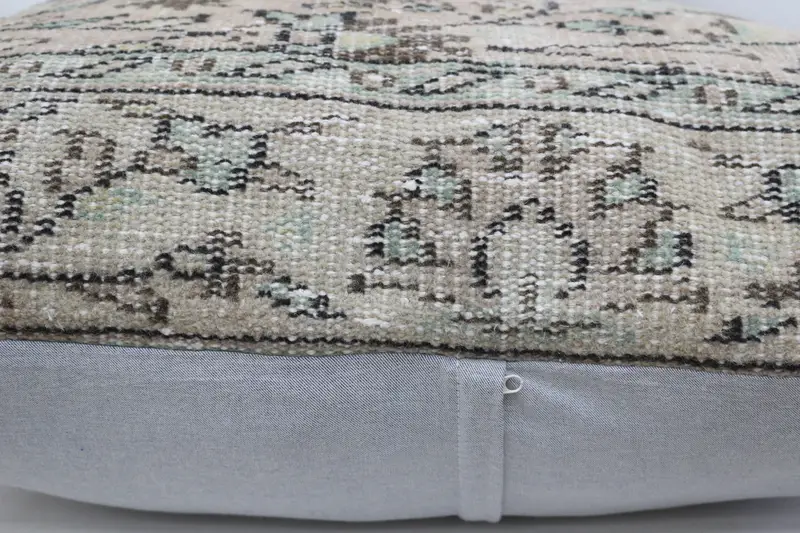 Pillow Sham, Turkish Kilim Pillow, Interior Designer Pillow, Vintage Kilim Pillow, Designer Throw Pillow, 32x32 Beige Cushion - 6