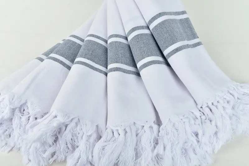Hammam Towel USA, Bachelor Gift, Summer Gift, 70x40 Cotton Striped Towel, Personalized Towel, Turkish Beach Towel Personalized, Large Turkish Towel - 4