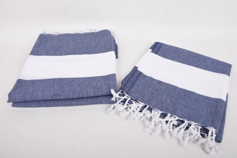 Personalized Wedding Gift For Couple, Bathroom Towels, 40x24 Cotton Striped Towel, Turkish Towel Hand Towel, Monogram Hand Towel, Guest Towel - 7