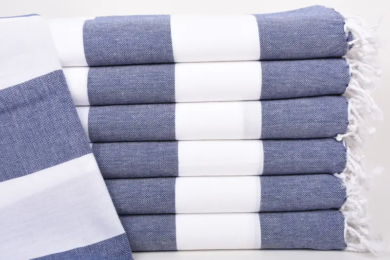 Personalized Wedding Gift For Couple, Bathroom Towels, 40x24 Cotton Striped Towel, Turkish Towel Hand Towel, Monogram Hand Towel, Guest Towel - 1