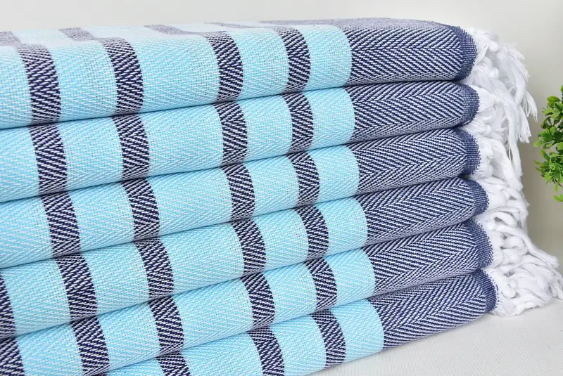 Grandma Gift, 68x36 Cotton Chevron Towel, Gifts For Him, Summer Towel, Turkish Towel Set, Thin towel, Custom Wedding Gift, Embroidery Towel - 3