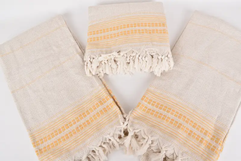 Monogram Blanket, Bedspread, Bridal Shower Gift, 96x94 Linen Striped Towel, Customized Throw Blankets, Decorative Bedspread, Turkish Towel Blanket - 7