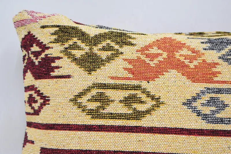 20x28 Yellow Pillow, Boho Pillow Sham Cover, Nautical Throw Pillow Cover, Kilim Cushion Sham, Home Decor Pillow, Car Pillow Case, Pillow Cover - 2