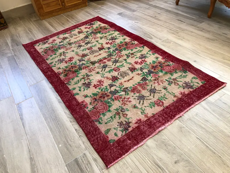 Eleganter grüner Teppich, 3,58 x 6,5 Fuß, schickes Dekor-Essential