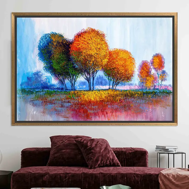 Zarif Sonbahar Ormanı Kanvası: Canlı Renkler, Zamansız Güzellik