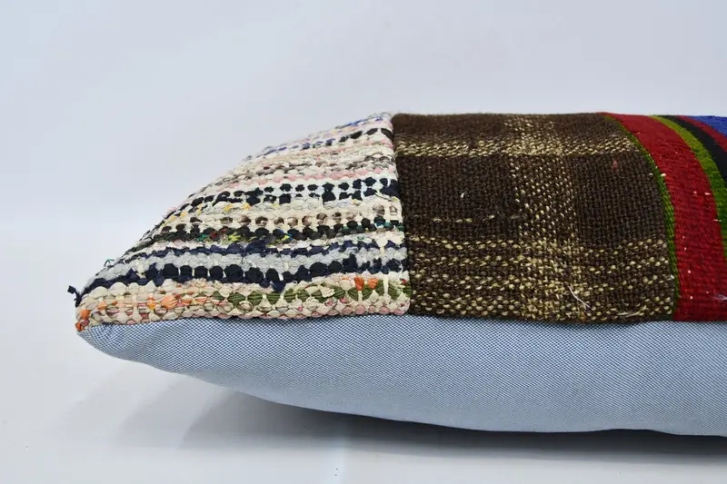 16x36 Brown Pillow Sham, Interior Designer Pillow, Indoor Pillow Sham, Pillow Case, Handwoven Cushion Case, Kilim Pillow, Vintage Kilim Throw Pillow - 5