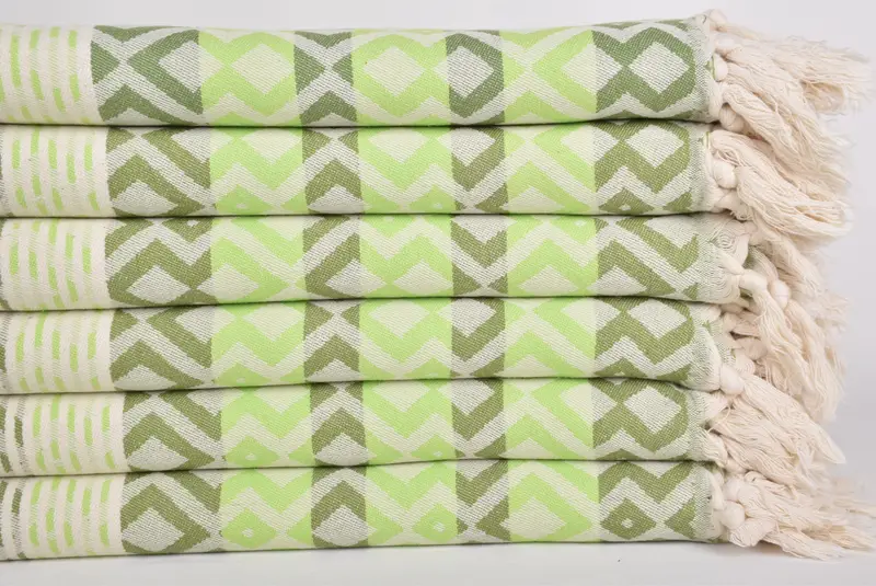 Handmade Gift, Housewarming Gift, Mexico Bachelorette Party Gifts, 70x40 Cotton Diamond Towel, Monogrammed Beach Towel, Merry Christmas Gifts - 2