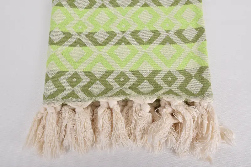 Handmade Gift, Housewarming Gift, Mexico Bachelorette Party Gifts, 70x40 Cotton Diamond Towel, Monogrammed Beach Towel, Merry Christmas Gifts - 3
