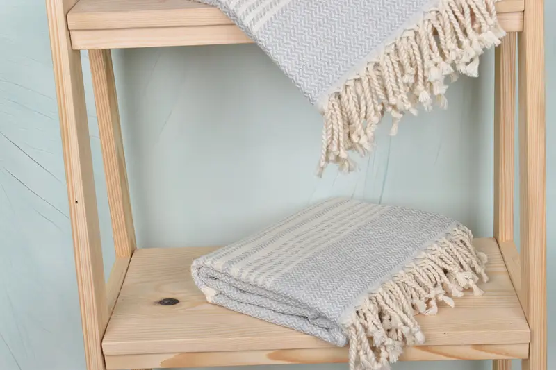 Organic towel, Monogrammed Beach Towel, Wedding Towel, Travel Towel, 70x40 Cotton Striped Towel, Bulk Order Towel, Handmade Gift, Christmas Favors - 5